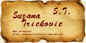Suzana Tričković vizit kartica
